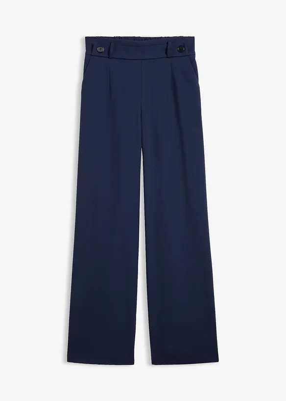 Hose aus Viskose-Mix in blau von vorne - bonprix