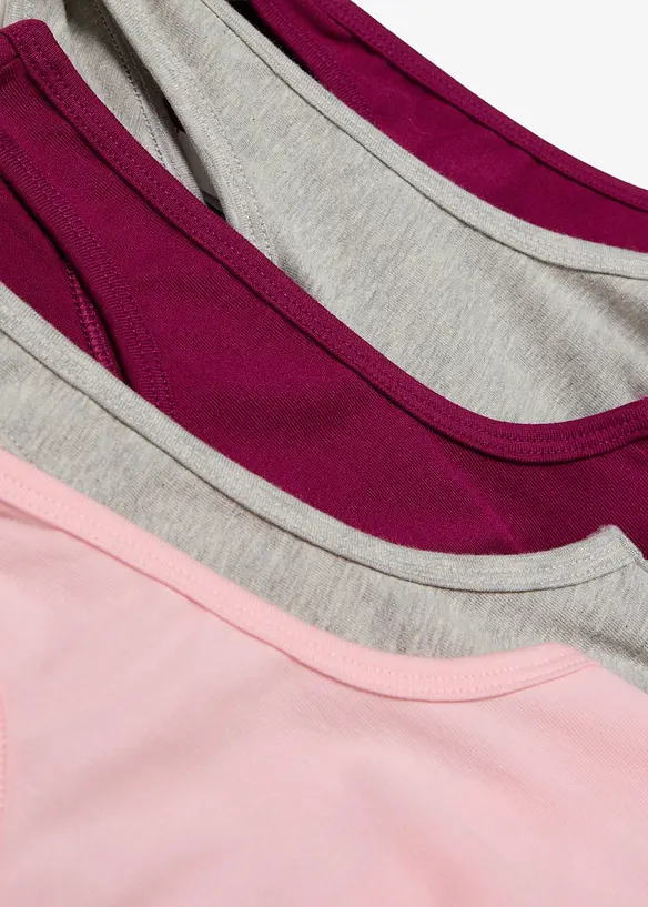 Bustier mit softer Bio-Baumwolle (5er Pack) in rosa - bonprix