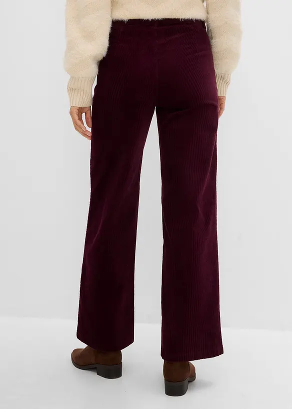Cordhose aus Baumwoll-Stretch in rot von hinten - bonprix Cordhose aus Baumwoll-Stretch in rot von hinten - bonprix