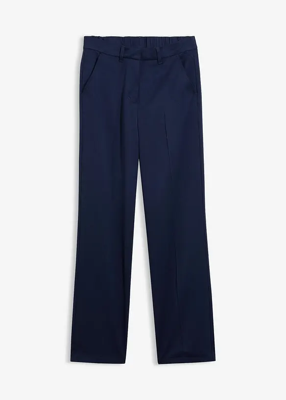 Hose in Wolloptik aus Viskose-Mix in blau von vorne - bonprix Hose in Wolloptik aus Viskose-Mix in blau von vorne - bonprix