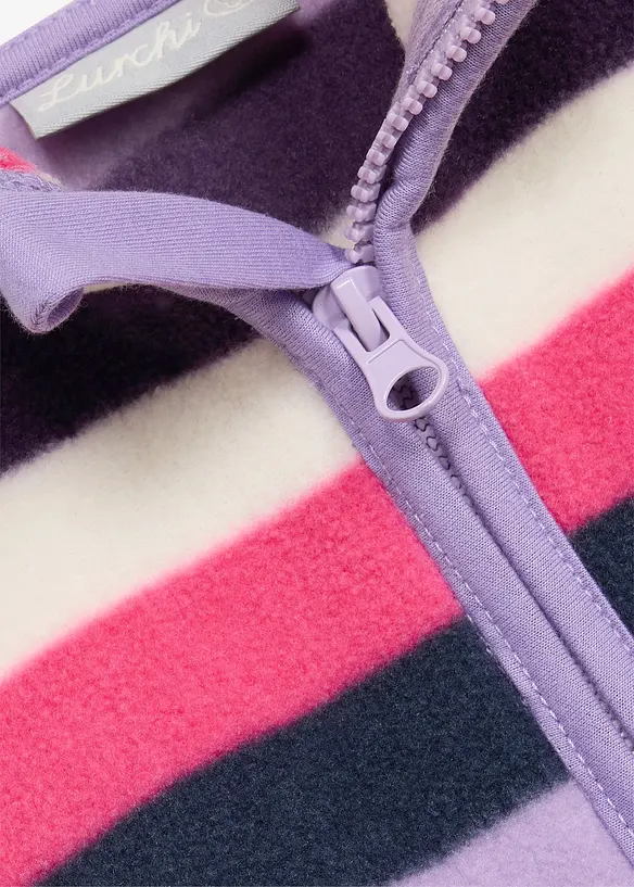 Lurchi Fleecejacke mit Kontrastdetails in lila - Lurchi