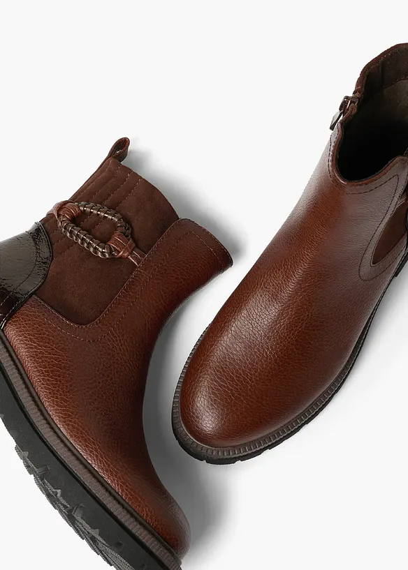 Marco Tozzi Stiefeletten mit flexiblem Schaft in braun - Marco Tozzi