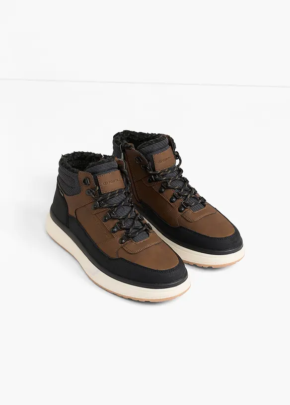 Bugatti Schnürboots mit Profilsohle in braun - Tom Tailor