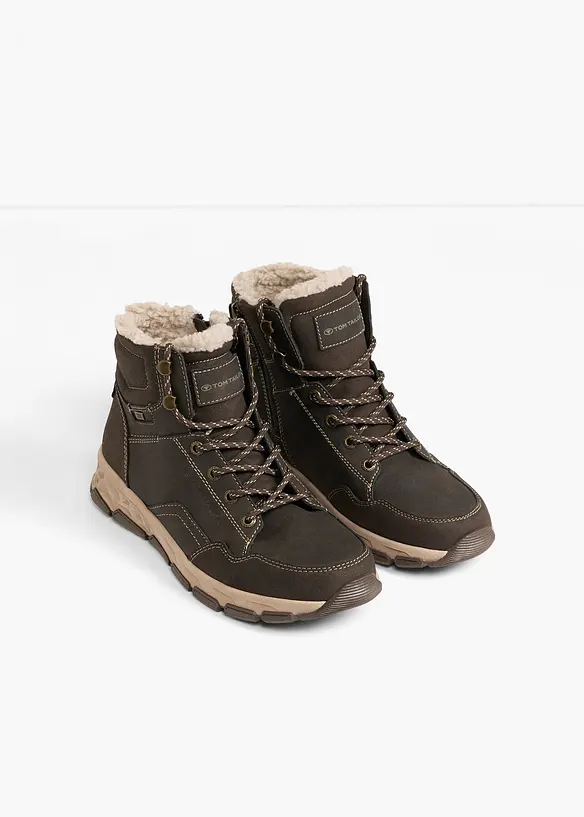 Tom Tailor Schnürboots mit Profilsohle in braun - Tom Tailor