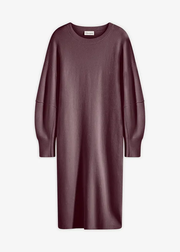 Milano Strickkleid in lila von vorne - bonprix