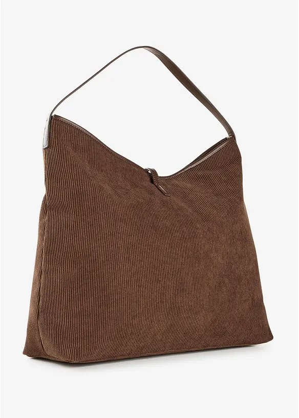 Cord-Shopper in braun von hinten - bonprix
