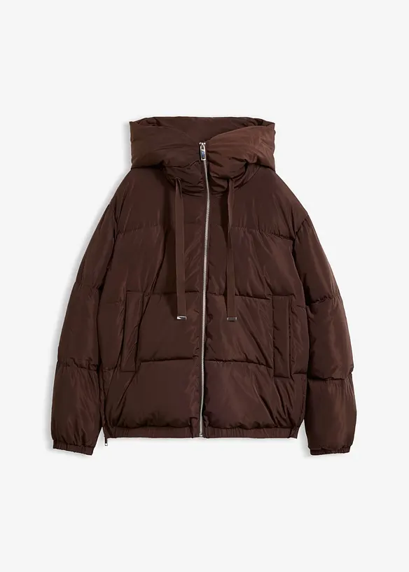 Steppjacke in braun von vorne - bonprix