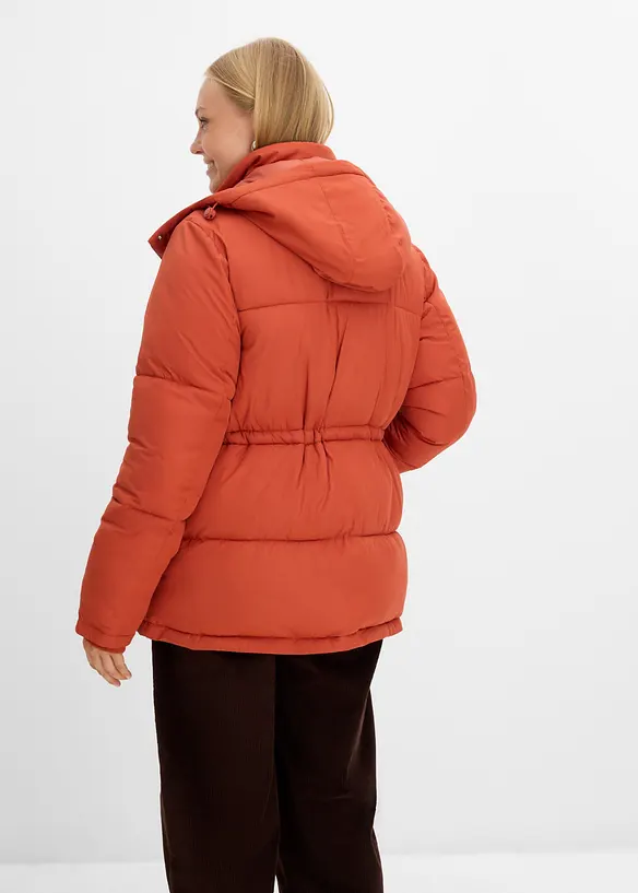 Steppjacke in braun von hinten (im Anschnitt) - bonprix