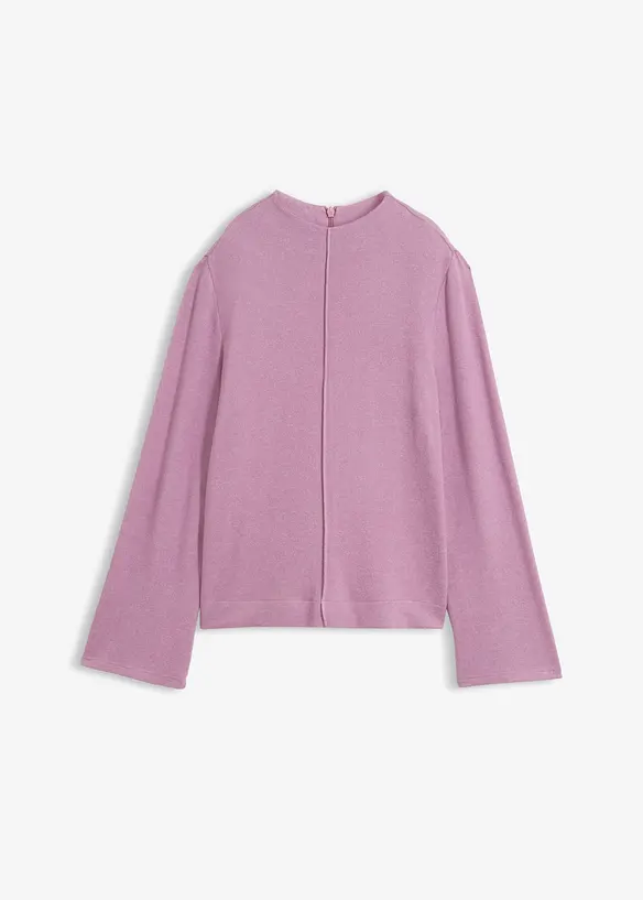 Rollkragenshirt aus Viskose-Mix in lila von vorne - bonprix Rollkragenshirt aus Viskose-Mix in lila von vorne - bonprix