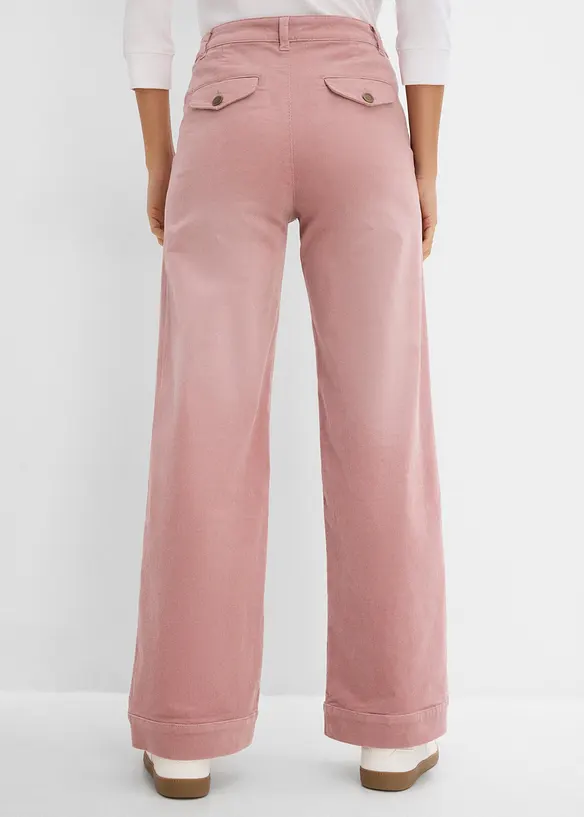 Cordhose aus elastischem Baumwoll-Mix in rosa von hinten - bonprix Cordhose aus elastischem Baumwoll-Mix in rosa von hinten - bonprix