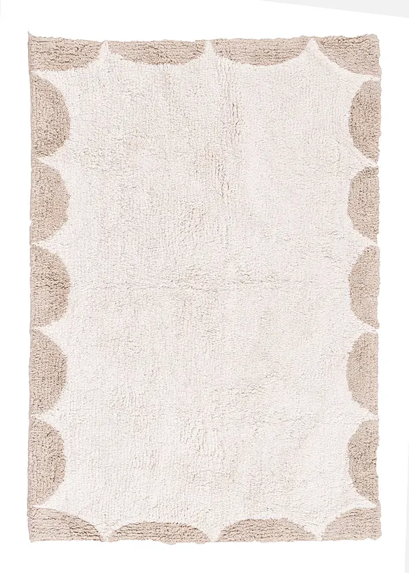 Baumwoll Badematte in grau - bonprix