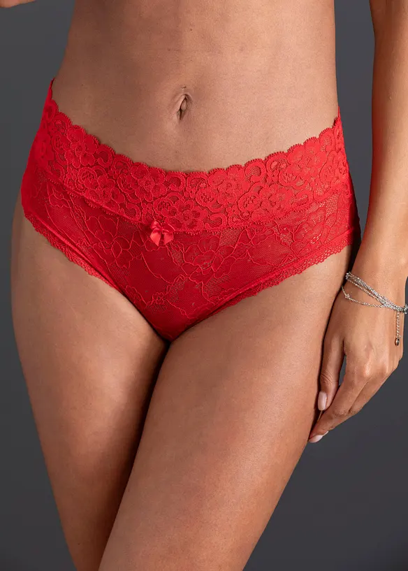 High Waist Slip ouvert in rot (Detailaufnahme) - bonprix High Waist Slip ouvert in rot (Detailaufnahme) - bonprix