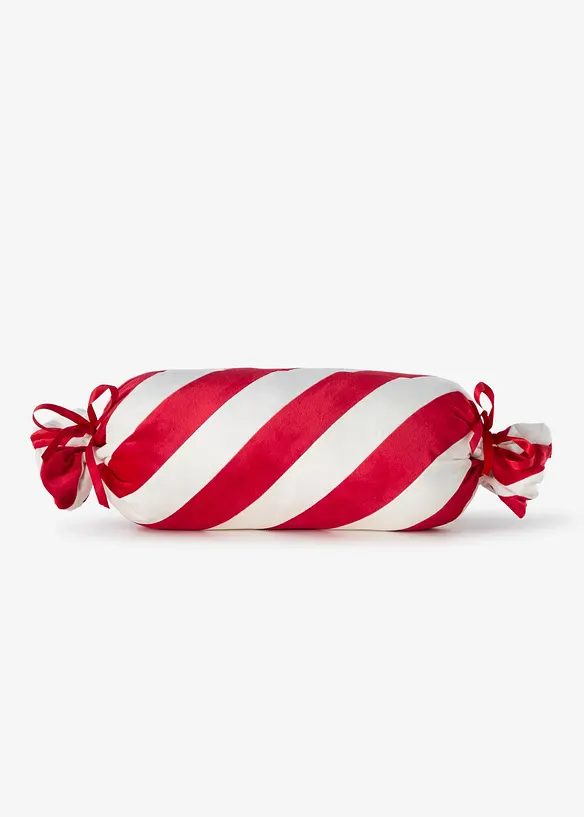 Dekoratives Kissen in Bonbon Form in rot von vorne - bonprix