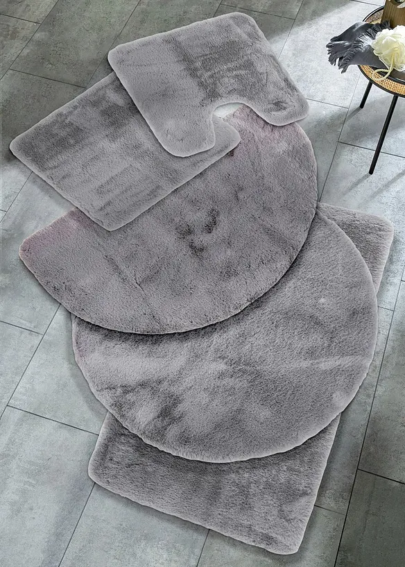 Badematte in besonders weicher Qualität in silber - bonprix
