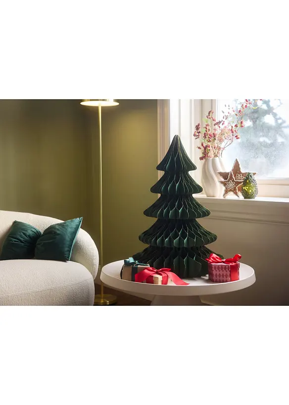 Deko-Papier-Weihnachtsbaum in grün (Ambiente) - bonprix