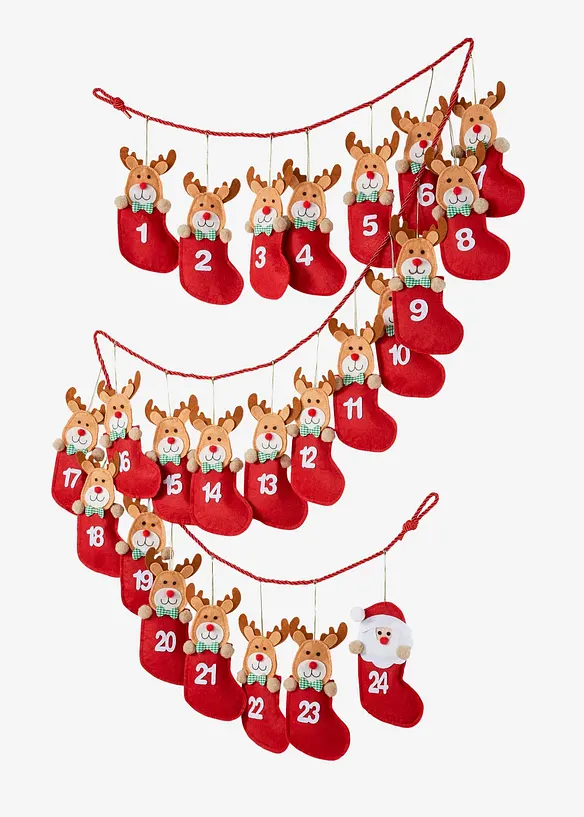 Adventskalender mit 24 Beutel - bonprix