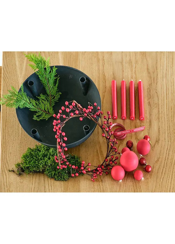 Kerzenständer mit 4 Kerzenhalter in schwarz (Detailaufnahme) - bonprix