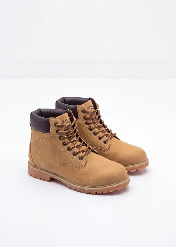 Fila Schnürboots mit Profilsohle in braun - FILA