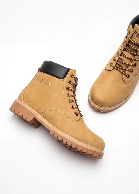 Fila Schnürboots mit Profilsohle in braun - FILA