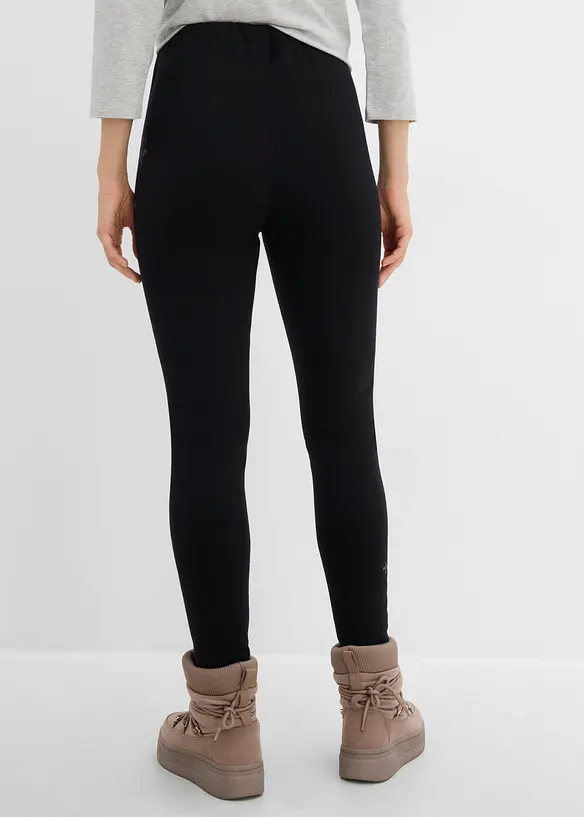 Thermo-Leggings mit Teddyfutter in schwarz von hinten - bonprix Thermo-Leggings mit Teddyfutter in schwarz von hinten - bonprix