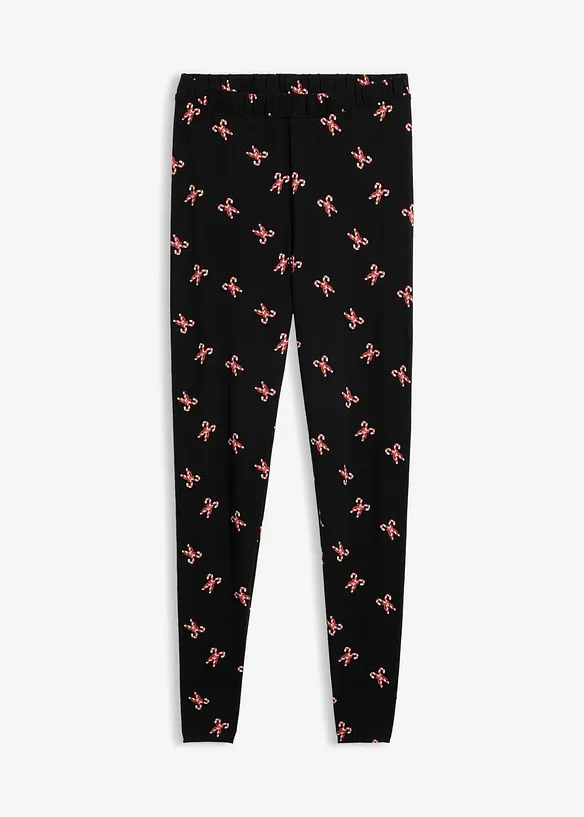 Leggings aus Baumwoll-Mix in schwarz von vorne - bonprix Leggings aus Baumwoll-Mix in schwarz von vorne - bonprix