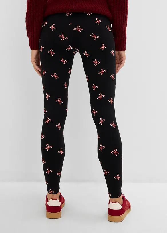 Leggings aus Baumwoll-Mix in schwarz von hinten - bonprix Leggings aus Baumwoll-Mix in schwarz von hinten - bonprix