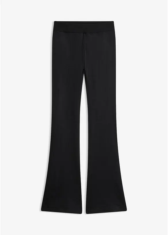 Thermo-Strumpfleggings in schwarz von vorne - bonprix