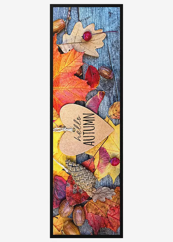 Waschbare Fußmatte mit herbstlichem Motiv in bunt - bonprix