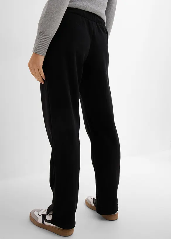 Schlupfhose aus Fleece in schwarz von hinten - bonprix Schlupfhose aus Fleece in schwarz von hinten - bonprix