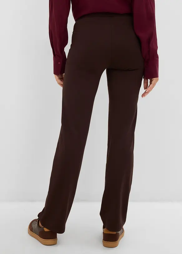 Thermo- Stretchhose in braun von hinten - bonprix