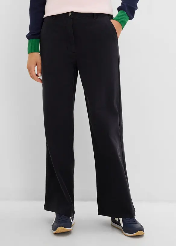 Twillhose aus Baumwoll-Mix in schwarz von vorne - bonprix Twillhose aus Baumwoll-Mix in schwarz von vorne - bonprix
