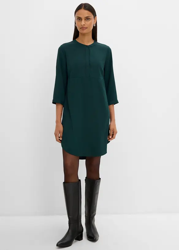 Oversize Blusenkleid in grün von vorne (Totalaufnahme) - bonprix Oversize Blusenkleid in grün von vorne (Totalaufnahme) - bonprix