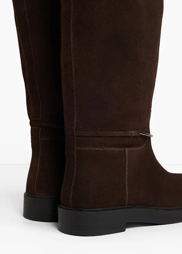 Stiefel aus Leder in braun - bonprix