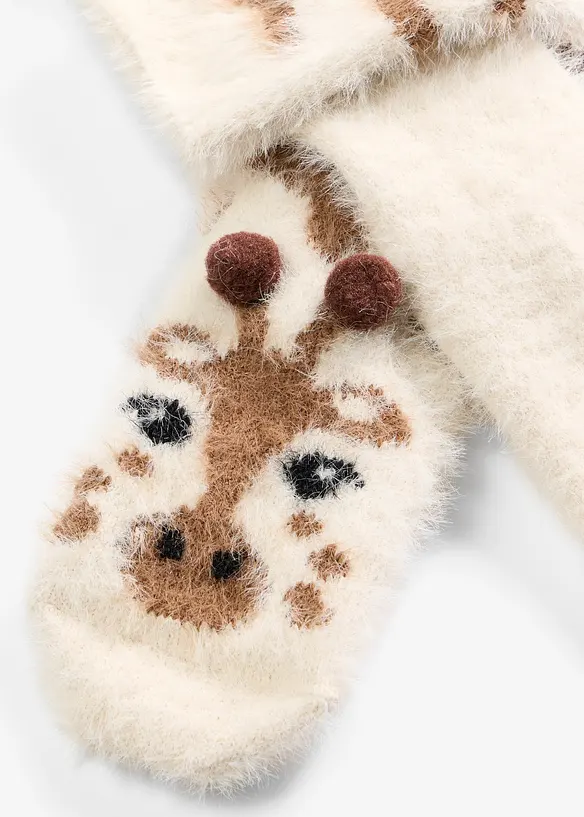 Kuschelsocken  (2er Pack) in weiß - bonprix