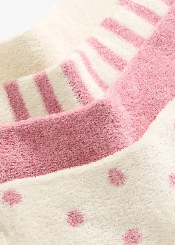 Kuschelsocken (4er Pack) in weiß - bonprix