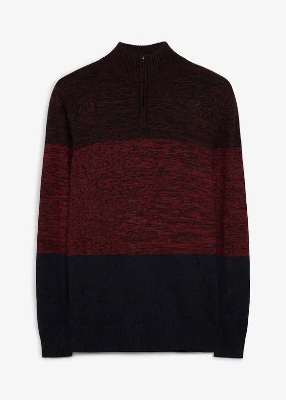Troyer in Regular Fit in rot von vorne - bonprix