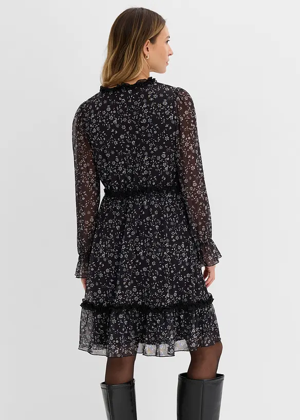 Minikleid aus feinem Mesh in schwarz von hinten (Totalaufnahme) - bonprix Minikleid aus feinem Mesh in schwarz von hinten (Totalaufnahme) - bonprix