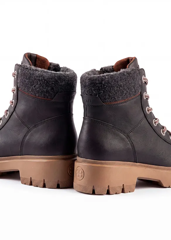 Esprit Schnürboots mit Profilsohle in blau - Esprit
