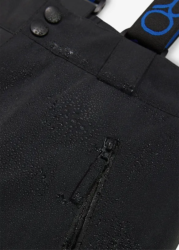 wasserfeste Skihose mit abnehmbaren Trägern in schwarz - bonprix