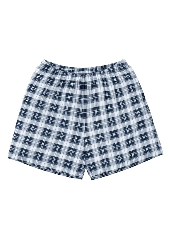 Shorty mit Baummwolle in blau - bonprix