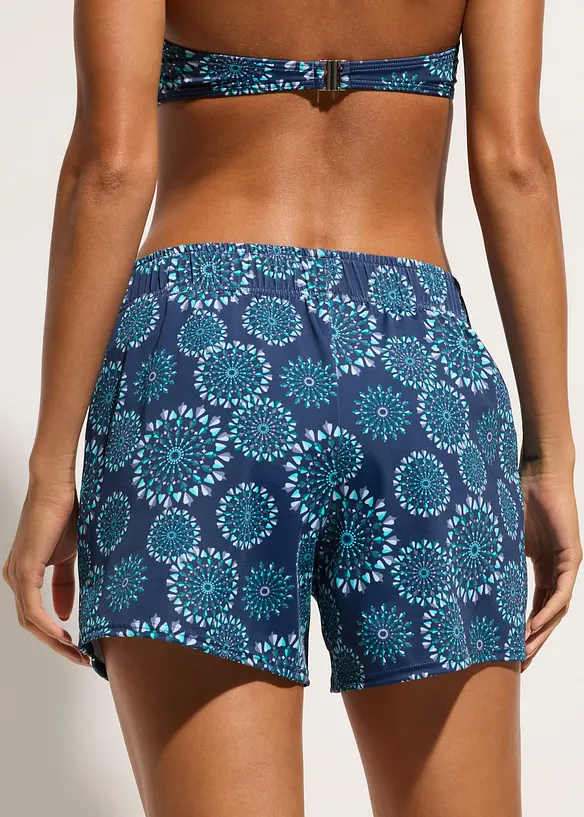 Badeshorts mit integrierter Bikinihose in blau von hinten - bonprix Badeshorts mit integrierter Bikinihose in blau von hinten - bonprix