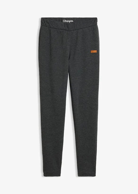 Thermo-Leggings mit Teddyfutter in grau von vorne - bonprix Thermo-Leggings mit Teddyfutter in grau von vorne - bonprix