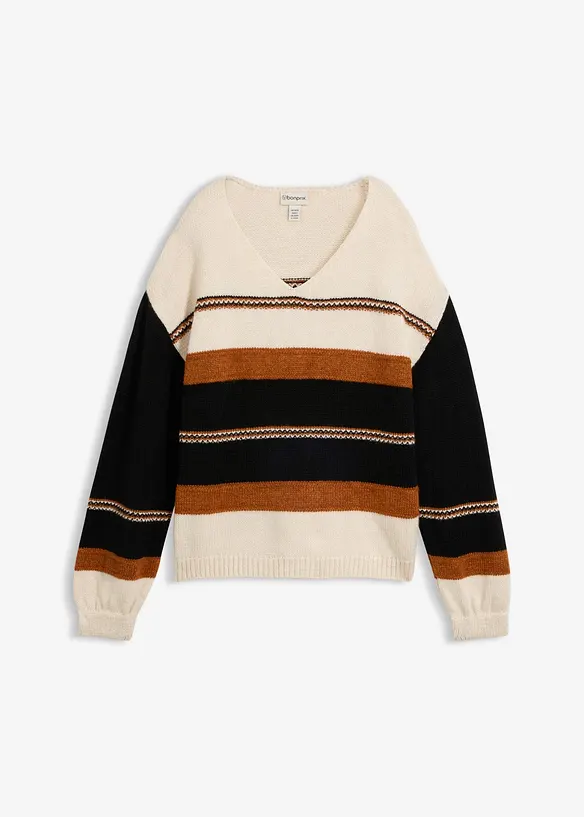 Pullover in beige von vorne - bonprix Pullover in beige von vorne - bonprix
