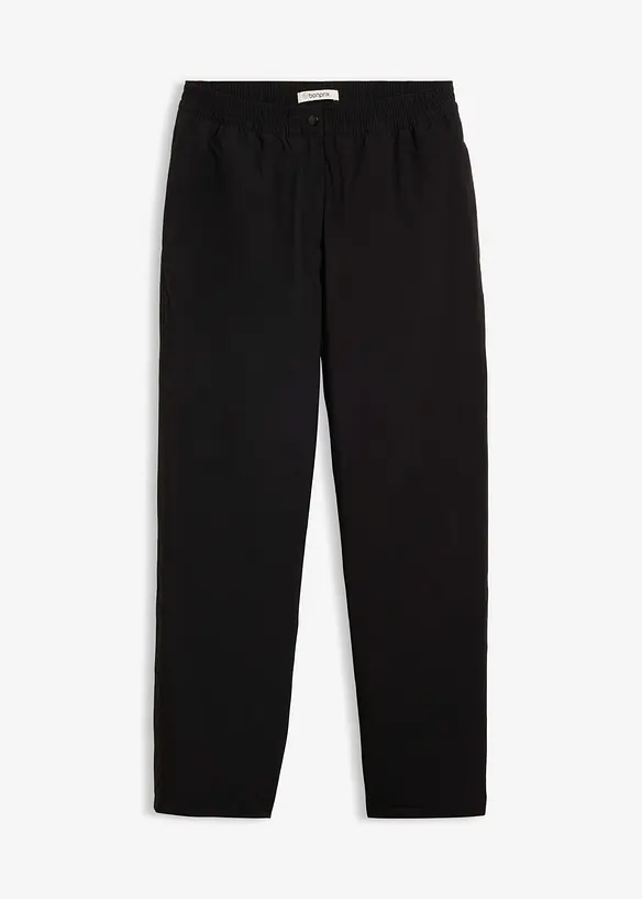 Thermohose mit Fleecefutter und Komfortbund, wasserdicht in schwarz von vorne - bonprix Thermohose mit Fleecefutter und Komfortbund, wasserdicht in schwarz von vorne - bonprix