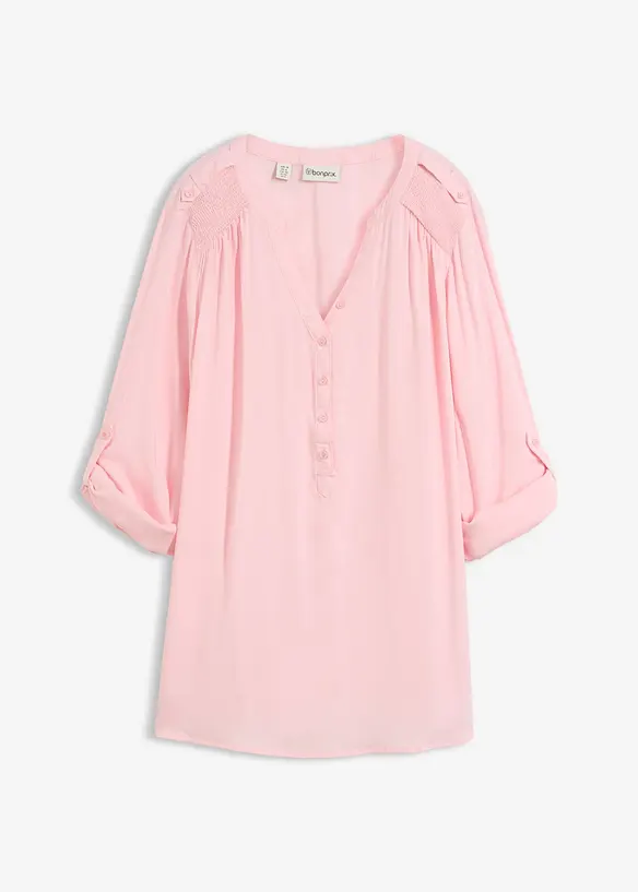 Tunikabluse aus softer Viskose in rosa von vorne - bonprix Tunikabluse aus softer Viskose in rosa von vorne - bonprix