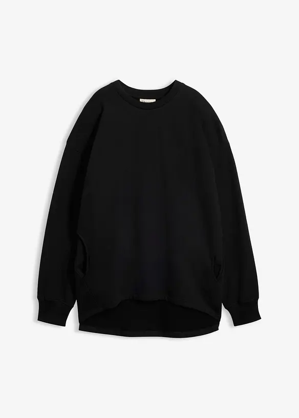 Oversize Sweatshirt in schwarz von vorne - bonprix Oversize Sweatshirt in schwarz von vorne - bonprix