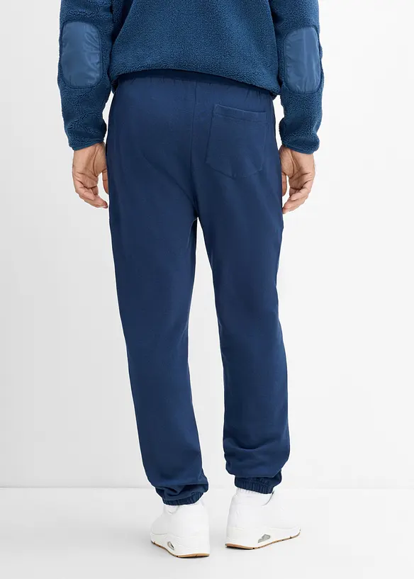 Regular Fit Jogginghose, Straight in blau von hinten - bonprix