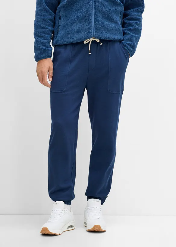 Regular Fit Jogginghose, Straight in blau von vorne - bonprix