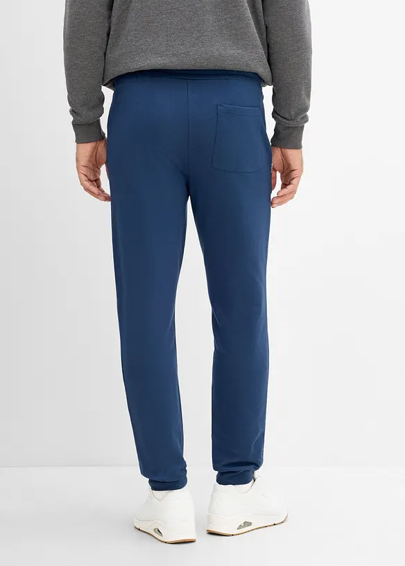 Regular Fit Jogginghose, Straight in blau von hinten - bonprix