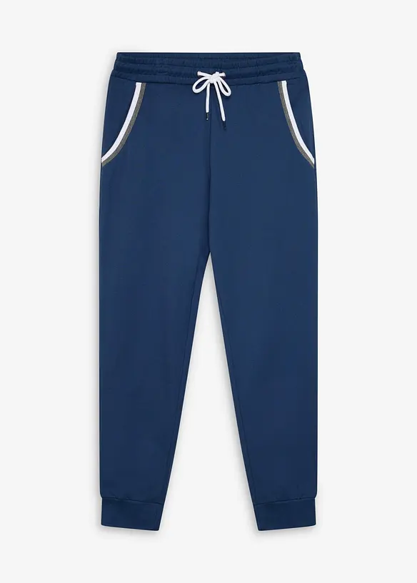 Regular Fit Jogginghose, Straight in blau von vorne - bonprix